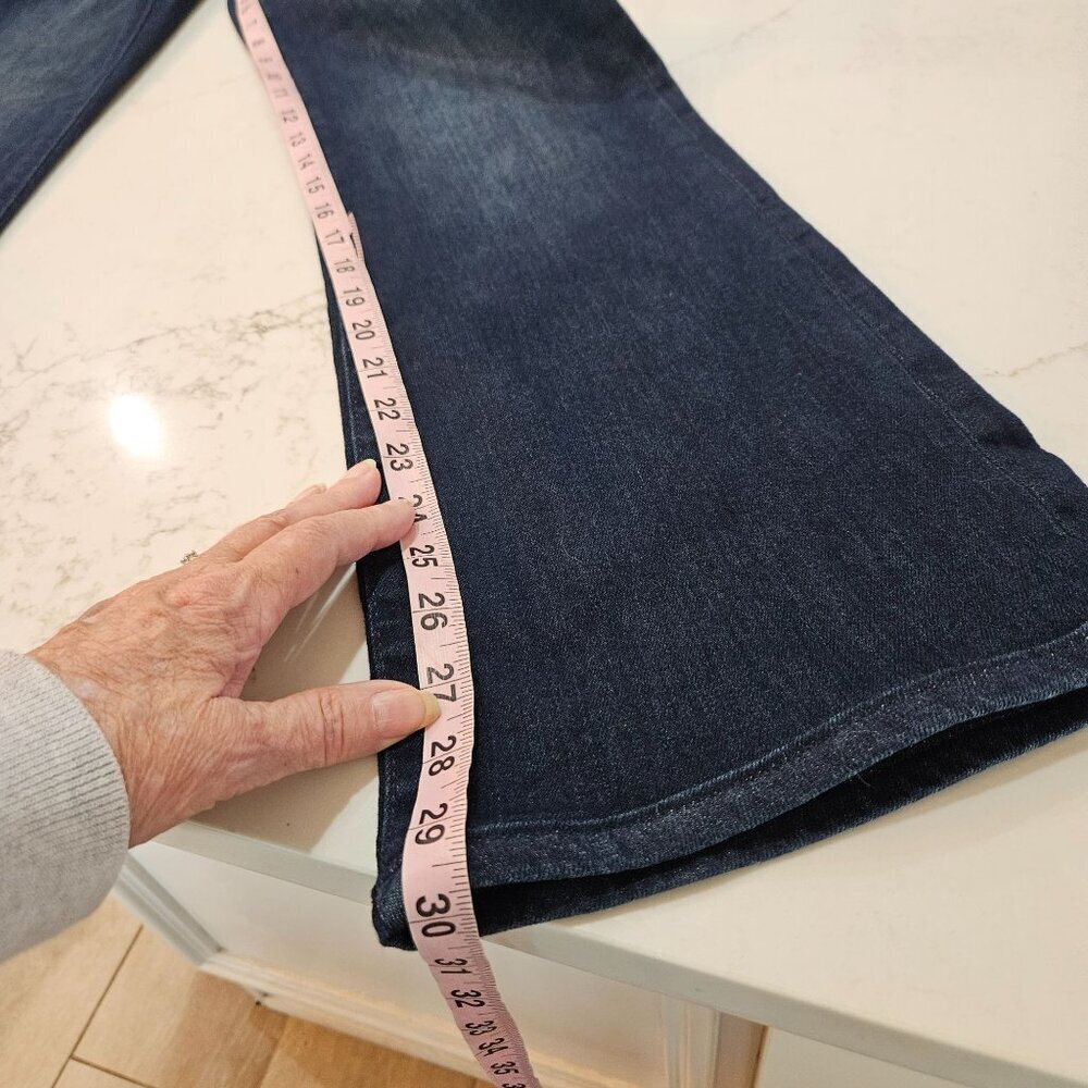 NEW Anthropologie's Pilcro Demilune Boot Jeans Size 31 Darker Wash Cowgirl - Picture 16 of 16